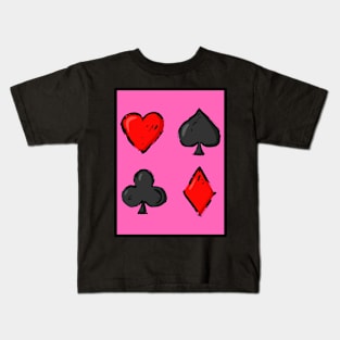 Lucky Playing Card Kids T-Shirt